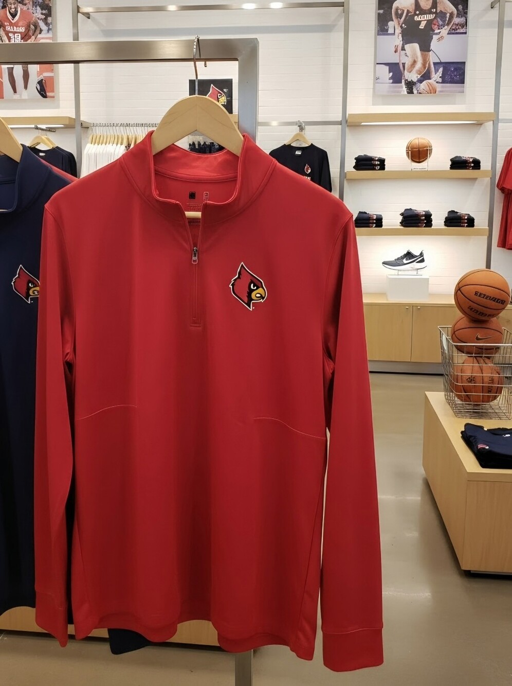 Fanatics Red Louisville Cardinals Youth Quarter-Zip Pullover